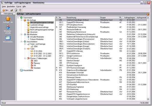 timeismoney Stammdatenerfassung - Klicken Sie auf das Bild fr eine Vergrsserung